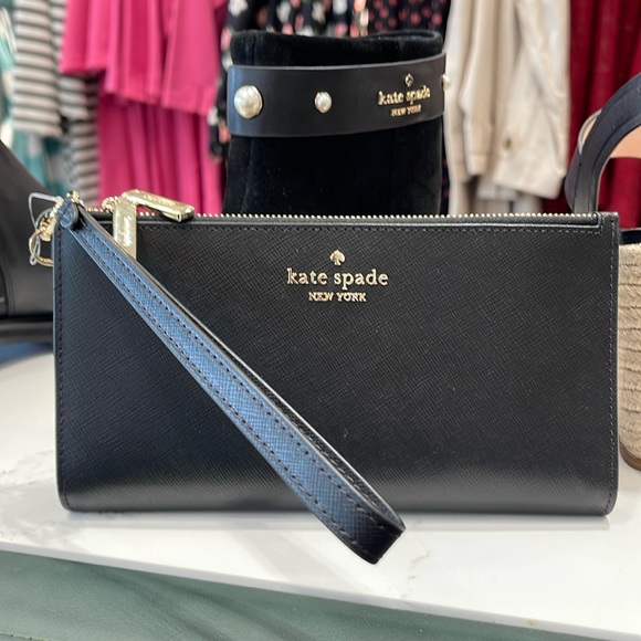 Kate Spade Madison Double Zip Wristlet Wallet Phone Case 
Black 
NWT - Picture 5 of 16